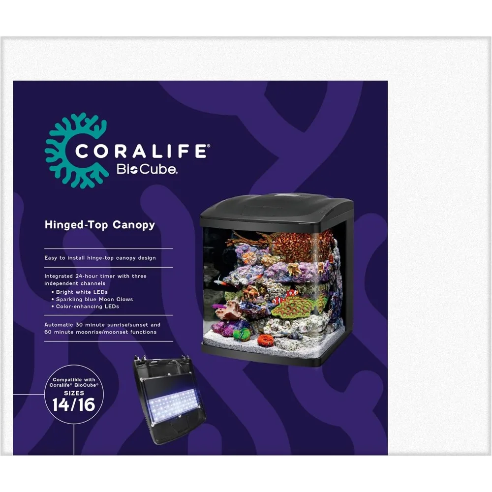 LED Aquarium Fish Tank Replacement Lid Canopy, 14/16 Gallon