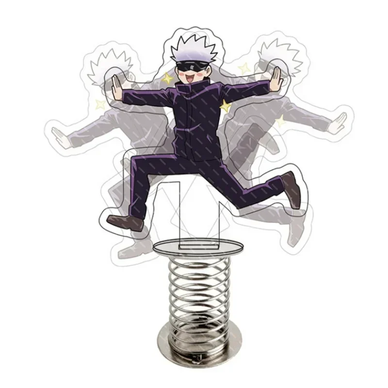 Anime Jujutsu Kaisen Gojo Satoru Shake Stand Modello Double-Sided Marca Acrilico Trasparente Ornamento Da Tavolo Ridurre La Pressione