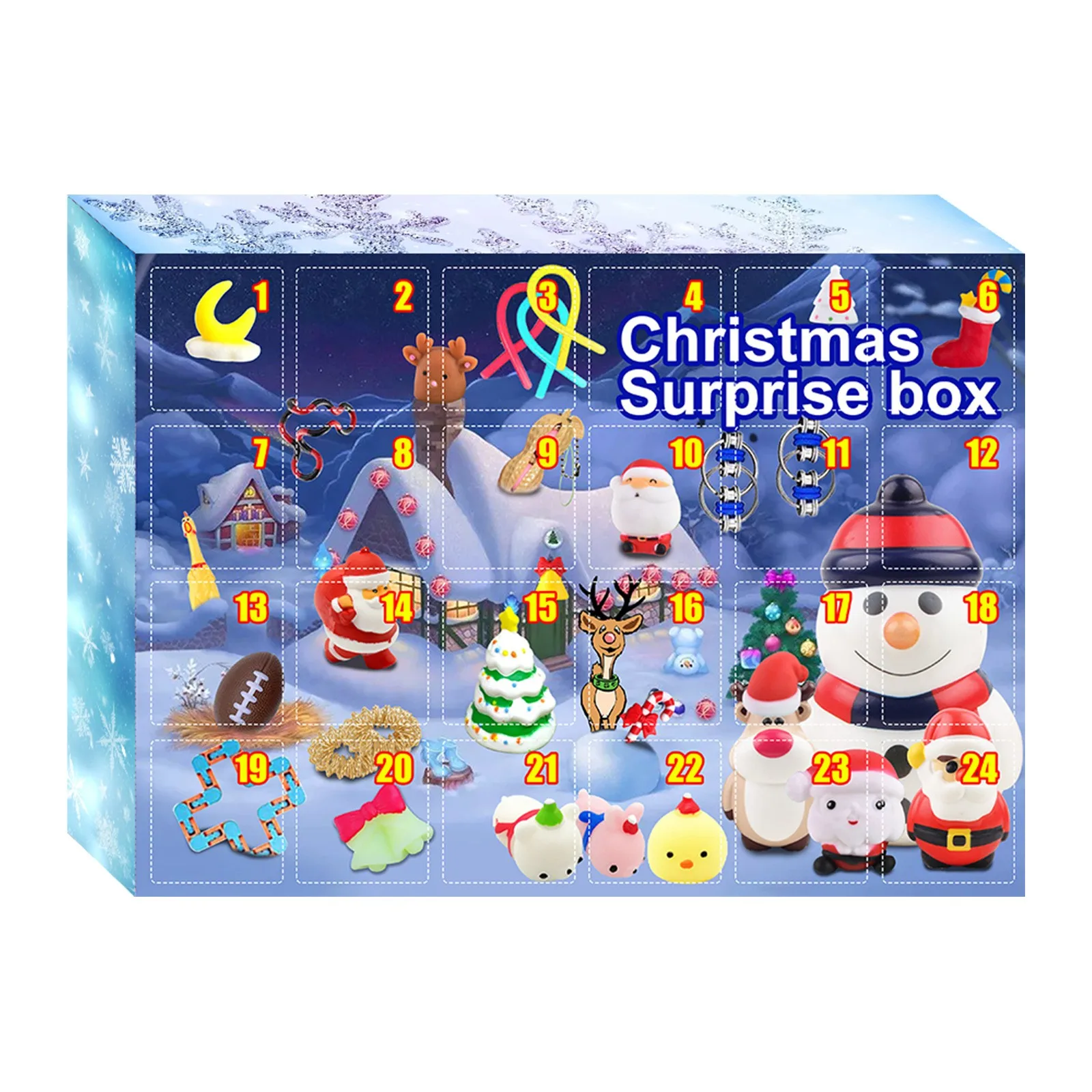 Christmas Hand-Torn Calendar Gift Box Surprise Calendar Creative Christmas Toys