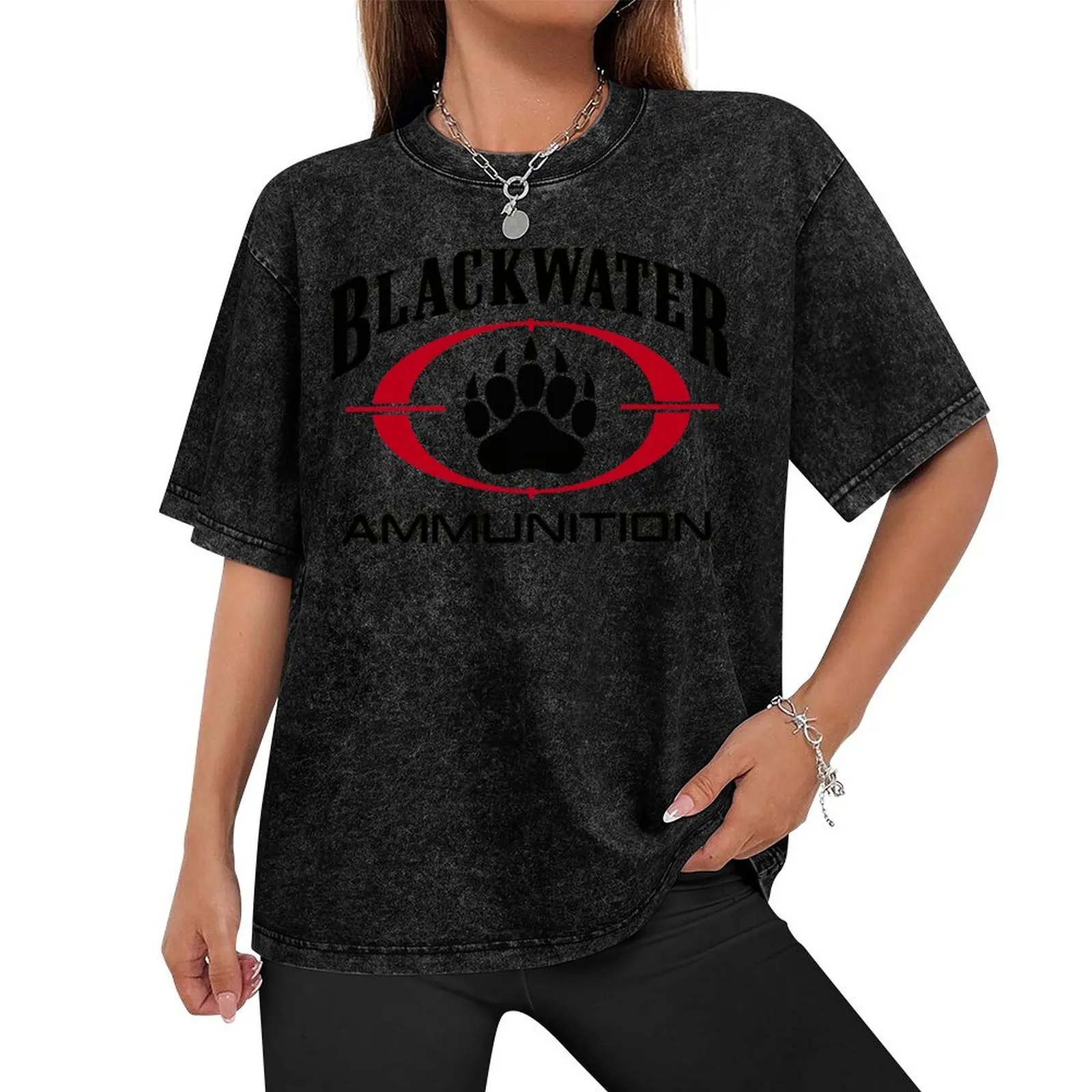 Blackwater Ammunition Logo T-Shirt street wear sublime funny meme t-shirts vintage anime shirt mens t shirts top quality