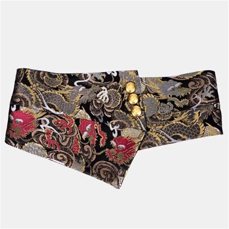 Damen-Taillendichtung, Retro-Accessoire, chinesischer Stil, Taillengürtel, geraffte Taille, Damen-Ornamente, trendiger bedruckter Damenbund