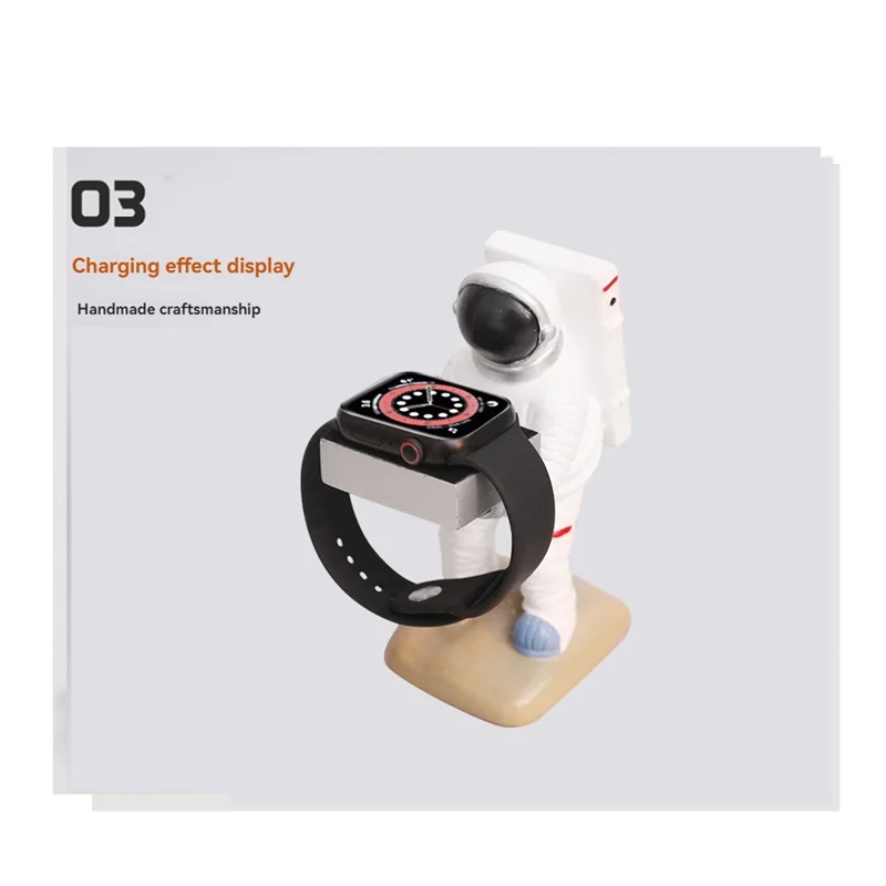 ABKI-For HUAWEI  Astronaut Desktop Wireless Watch Charging Stand Watch Display Box Watch Charging Base Storage Rack Support