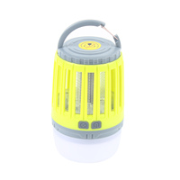 Electric Camping Mosquito Killer Lamp with 2-in-1 LED Light, Rechargeable USB, Waterproof, Safe for Pets, 3 Light Modes,