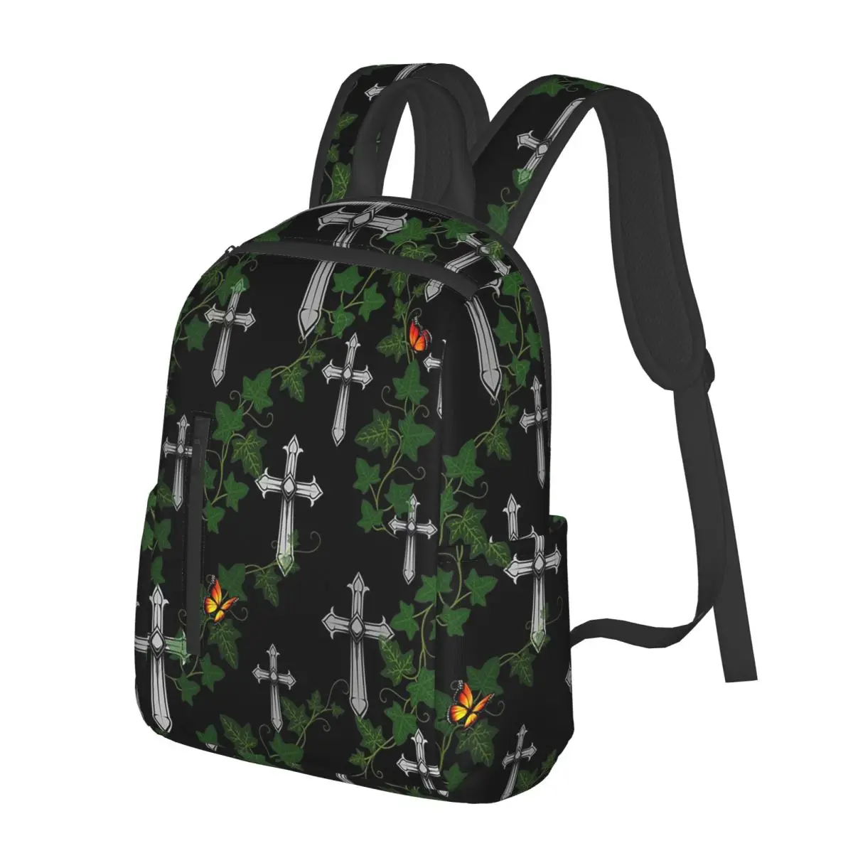

Gothic Cross Student Backpack School Bag Hiking Travel Daypack for Men Women Bookbag Shoulder Bags