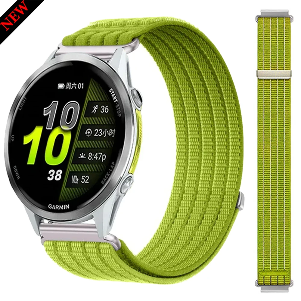 18/20/22mm Geflochtenes Nylon-Armband für Garmin Venu 4 3/Active 6 5 Armband für Garmin Forerunner 970 70 170 55 165 965 955 265 570