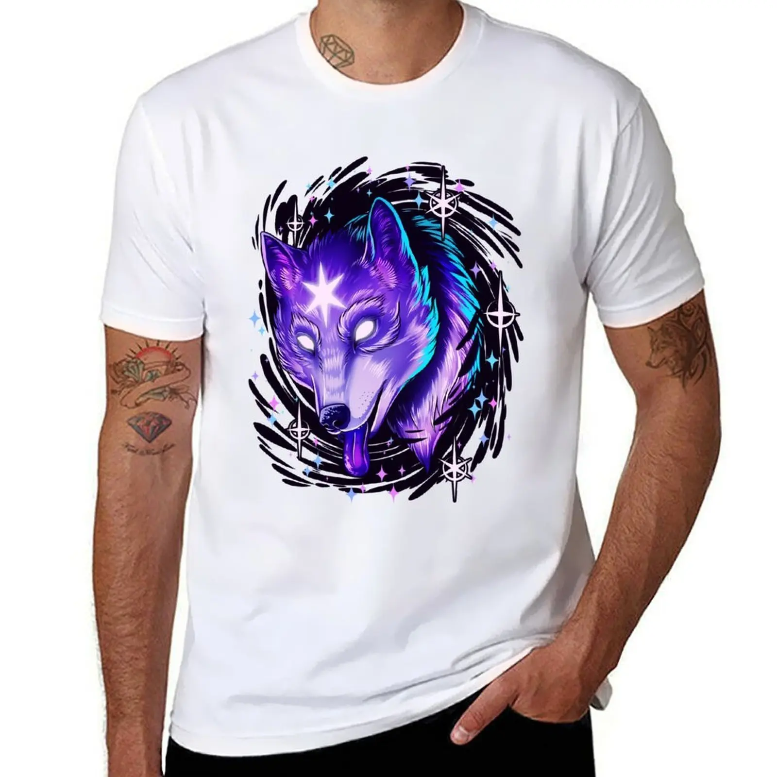 

Black Hole Wolf T-Shirt t shirts with prints funny t shirts dark humor T-Shirt