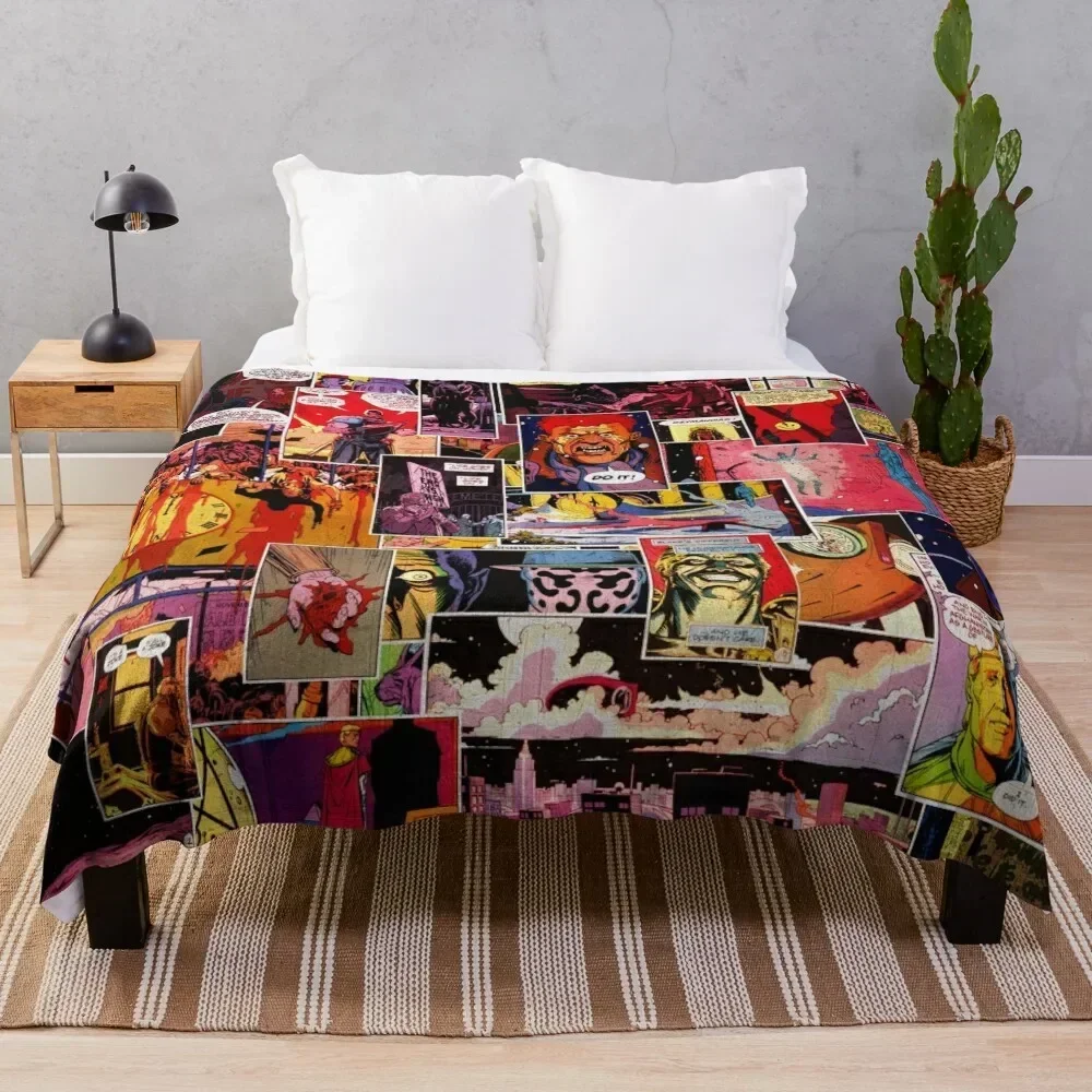

Watchmen Panel Collage Throw Blanket Furrys Designers Decorative Sofas Summer Blankets