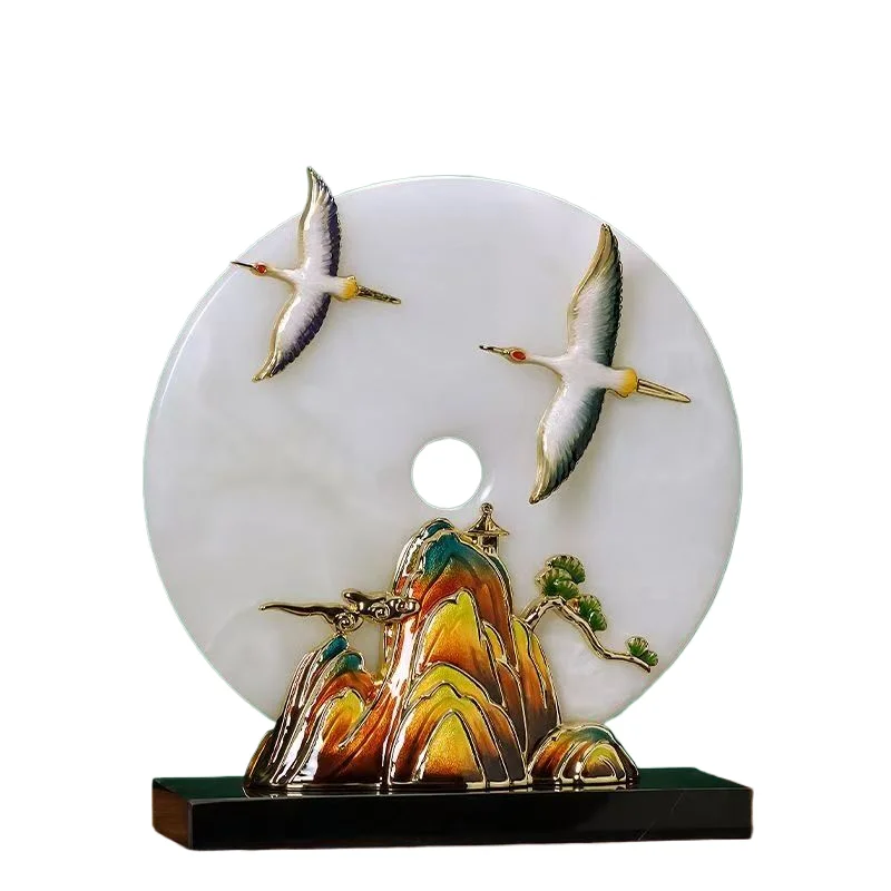 nq-30x10x34.5cm Dropshipping Modern Luxury Desktop Handcrafted Art Centerpiece Living Room Office  Home Decor Gifts Decoration~