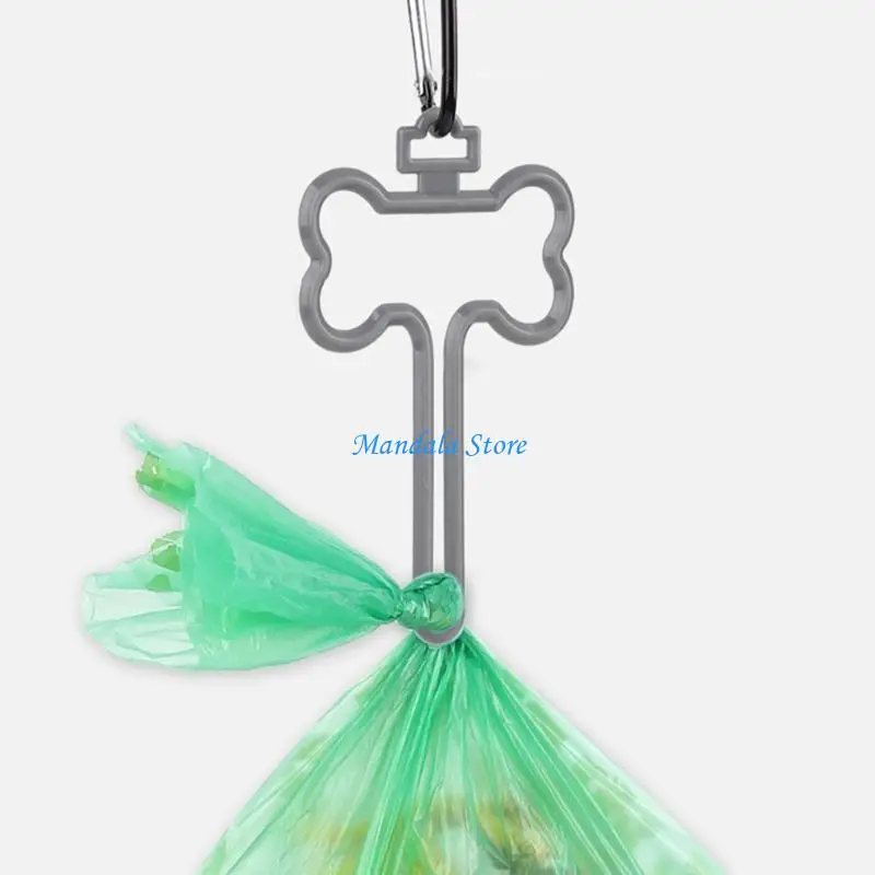 

U2JC Dog Poop Waste Bag Holder Hands Waste Bag for Carrier Dog Leash Dispenser Handle Fits for Any Dog Leash-Walking Dur