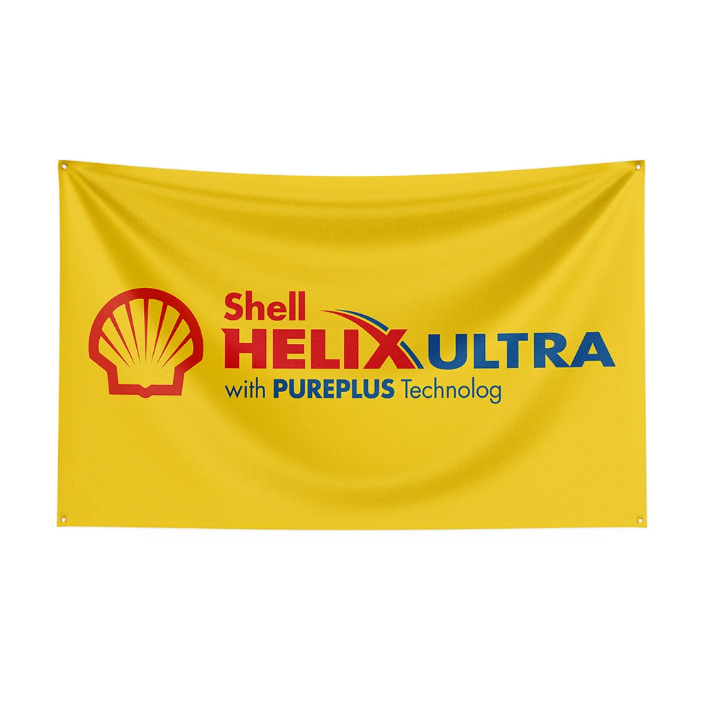 90x150cm Muscheln Flagge Polyester gedruckt Öl Banner für Dekor