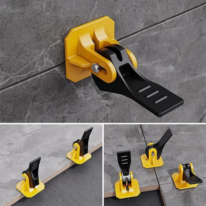 Système de gouttes de carrelage réutilisable, kit d\'abati eurs en céramique pour la pose de carrelage, rondelle de carrelage en fibre de mur, joint