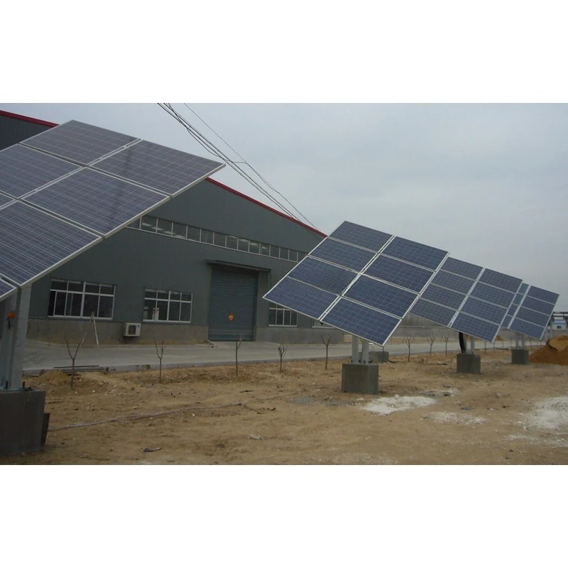 Автоматическая двухосевая солнечная система Комплект солнечных панелей Двухосевой трек системы