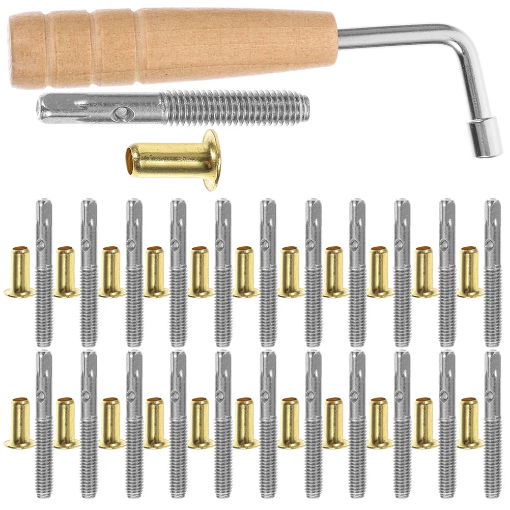

1Set Lyre Harp Set Premium Lyre Replacement Tuning Pin Nails Easy Install Stable Harp Musical Instrument Part Tuning Tool