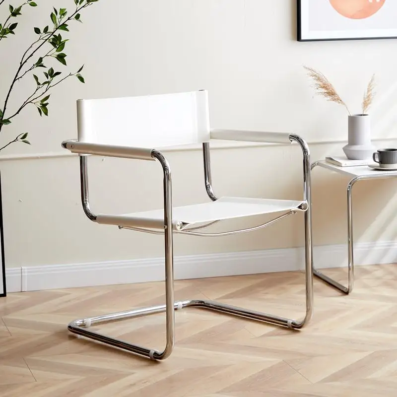 

Bauhaus Style Chair, Ergonomic Office Leisure Seat, Mid-Century Modern Dining Chair, Scandinavian Armchair for Living Room