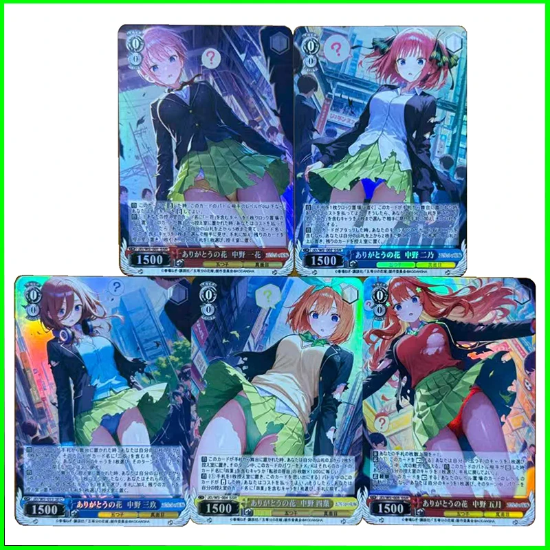 Sailor Moon collectible cards boy games toys table games birthday gifts DIY anime Rui Daki Nahida Ganyu Premium Flash Card 5PC