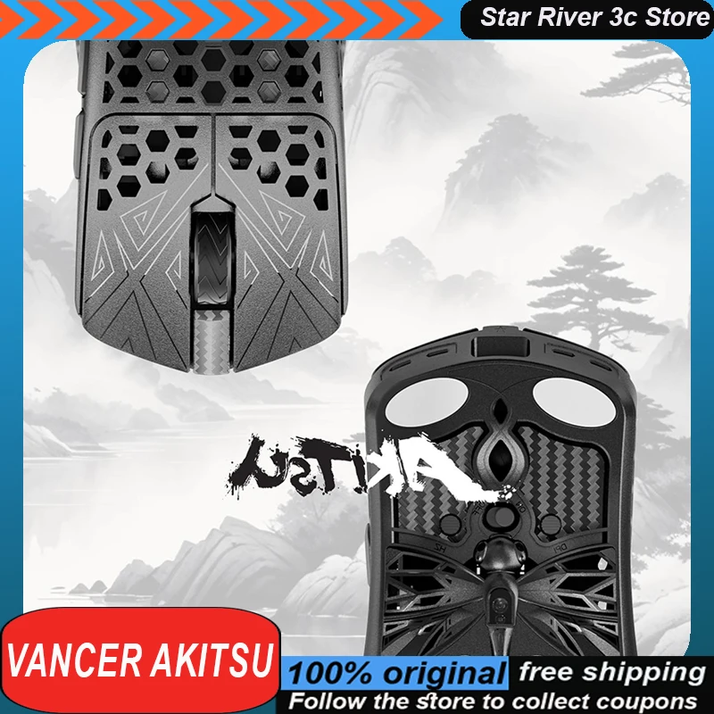 

Vancer Akitsu Wireless Mouse Paw 3395 Sensor Carbon Fibre 8k Low Latency 38g Lightweight Esports Gaming Mouse Laptop Accessories