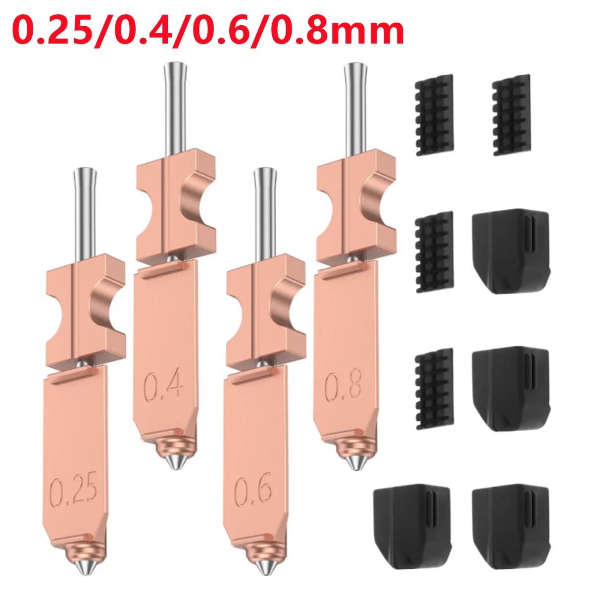 

Bimetallic Nozzle For Flashforge AD5X New Upgraded Hardened Steel Hotend Nozzles 0.25 0.4 0.6 0.8mm 3D Printer Replacement Parts