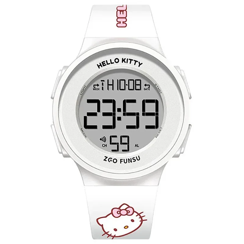 Hello Kitty Simplicity Kids Wristwatch Alarm Clock Luminous Multifunction Digital Watches Kids Connamoroll 3Bar Water Resistant