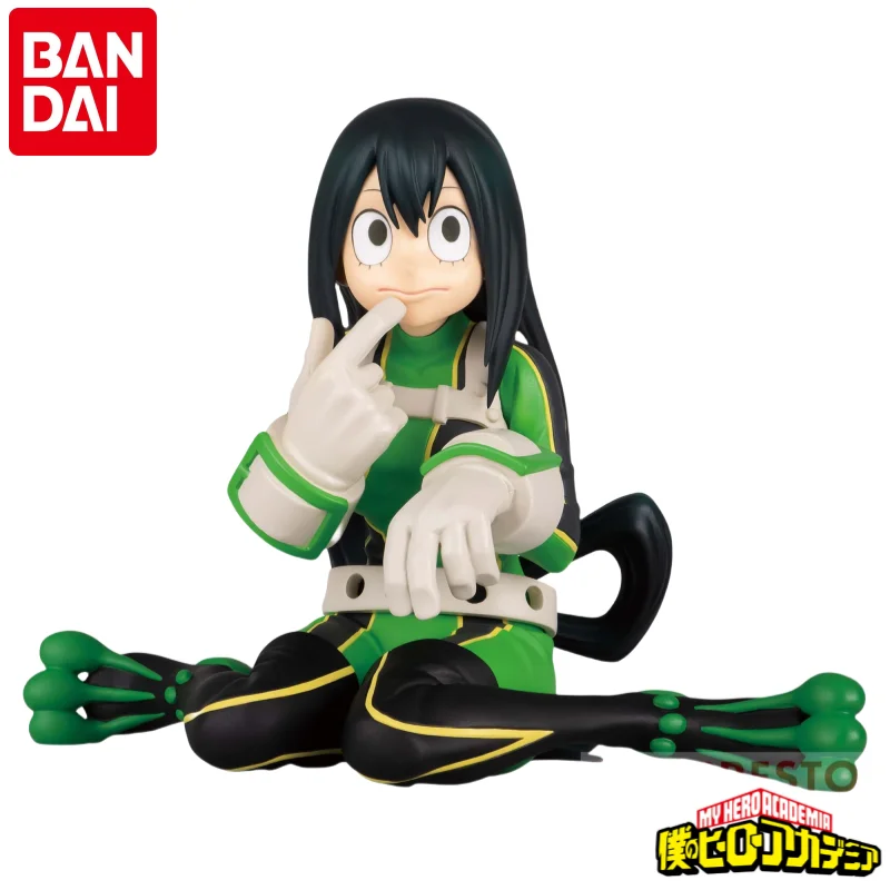 

В наличии оригинальная фигурка Bandai, 100% натуральная Banpresto My Hero Academia Asui Tsuyu, модель, украшения, статуя, праздничные подарки, игрушки