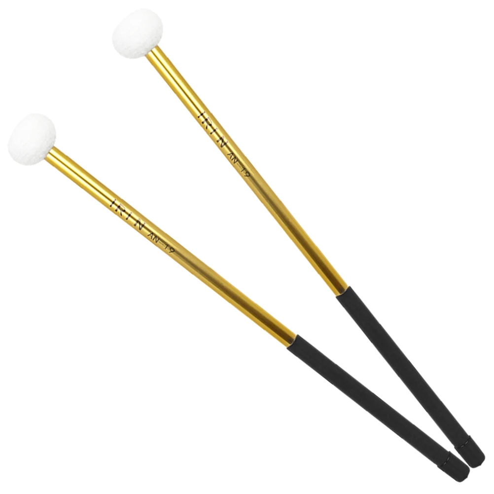 

2 Pcs Drumstick Aluminum Alloy Timpan Drumsticks Mallet Hammer Percussion Mallets