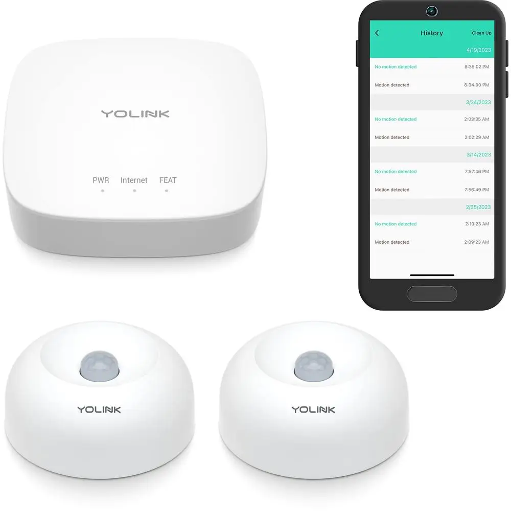 Detector de Sensor de movimiento inalámbrico inteligente, asistente de aplicación Alexa IFTTT de largo alcance de 1000 pies, asistente para el hogar, seguridad en el patio