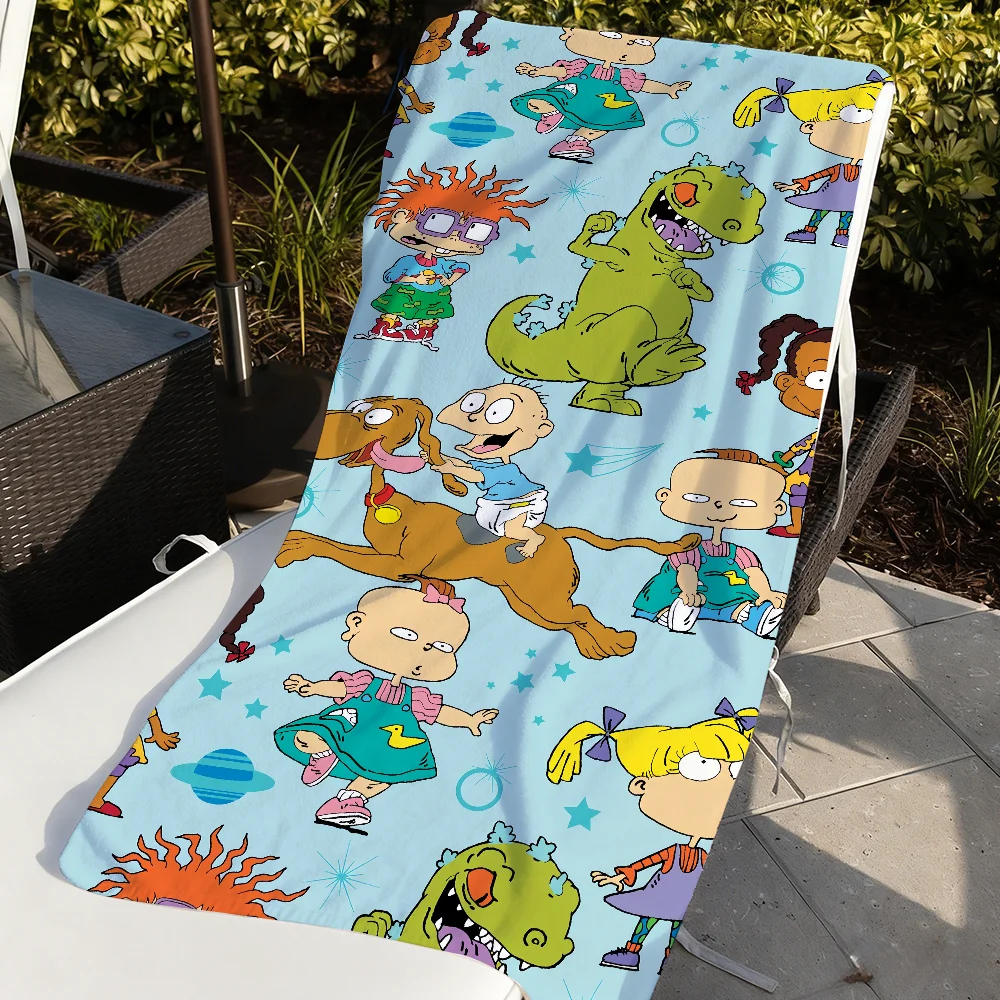 Funny R-Rugrats Cute Towel Quick Dry Soft Yoga Swimming Fitness Mountain Climbing Large Beach Towels