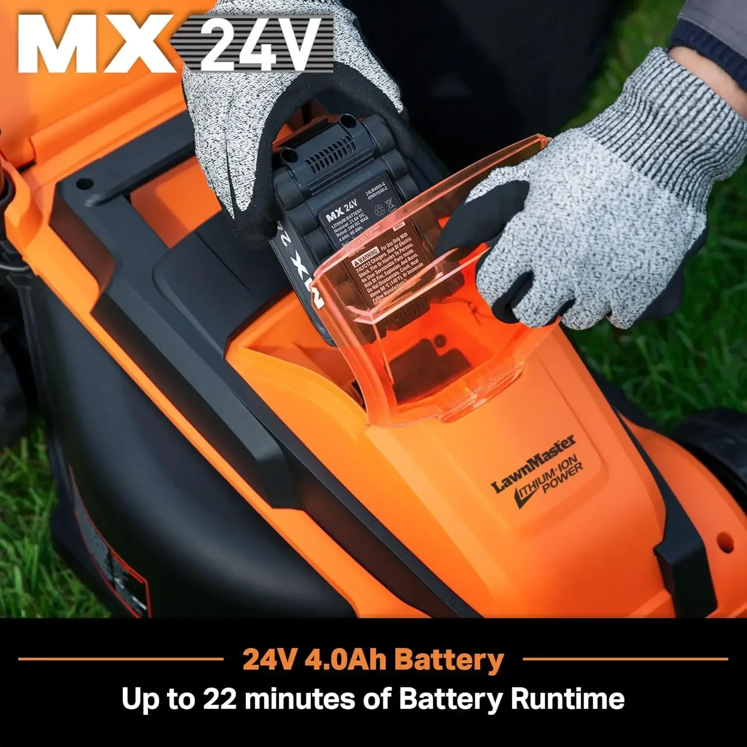 

20VMWGT 24V Max 13-inch Lawn Mower and Grass Trimmer 10-inch Combo with 2x4.0Ah Batteries and Charger