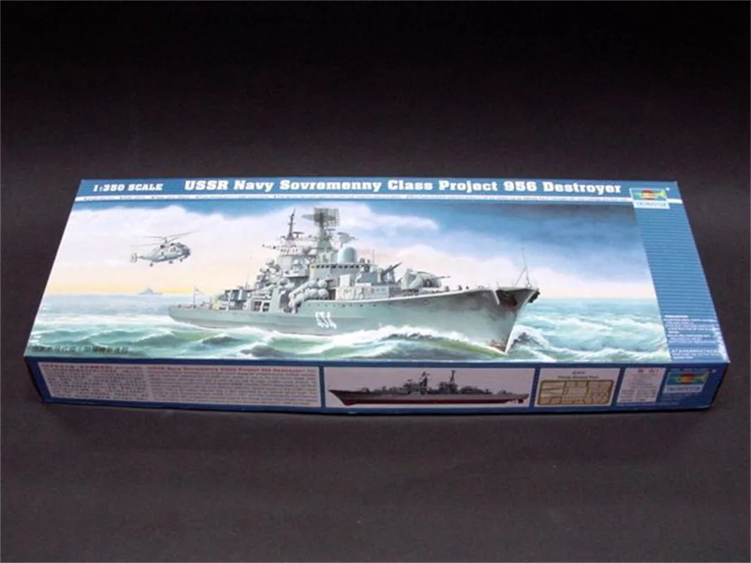 

Trumpeter 1/350 Scale USSR Navy Sovremenny Class Project 956 Destroyer Military Plastic Assembly Model #04514