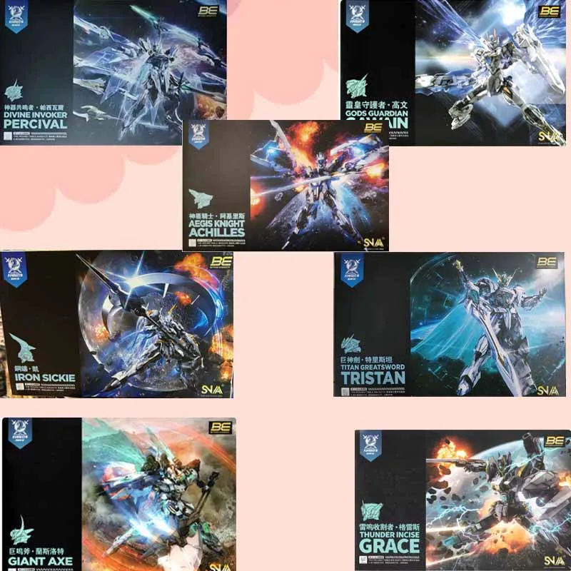 SNAA Original TITAN GREATSWORD IRON SICKIE GIANT AXE DIVINE INVOKER PERCIVAL Anime Action Figure Assembly Model Toys Model Gift