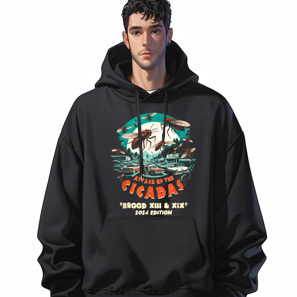 

Crewneck Attack Of The Cicadas Brood Male Hoodies Design Long Sleeve Sweatshirt Special Funny Hoodies Mens Tops