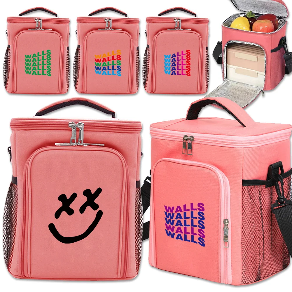 

Ice Box Insulated Picnic Lunch Bag Family Activities Walls Printing Series Food Keep Fresh Large Capacity Insulation Box