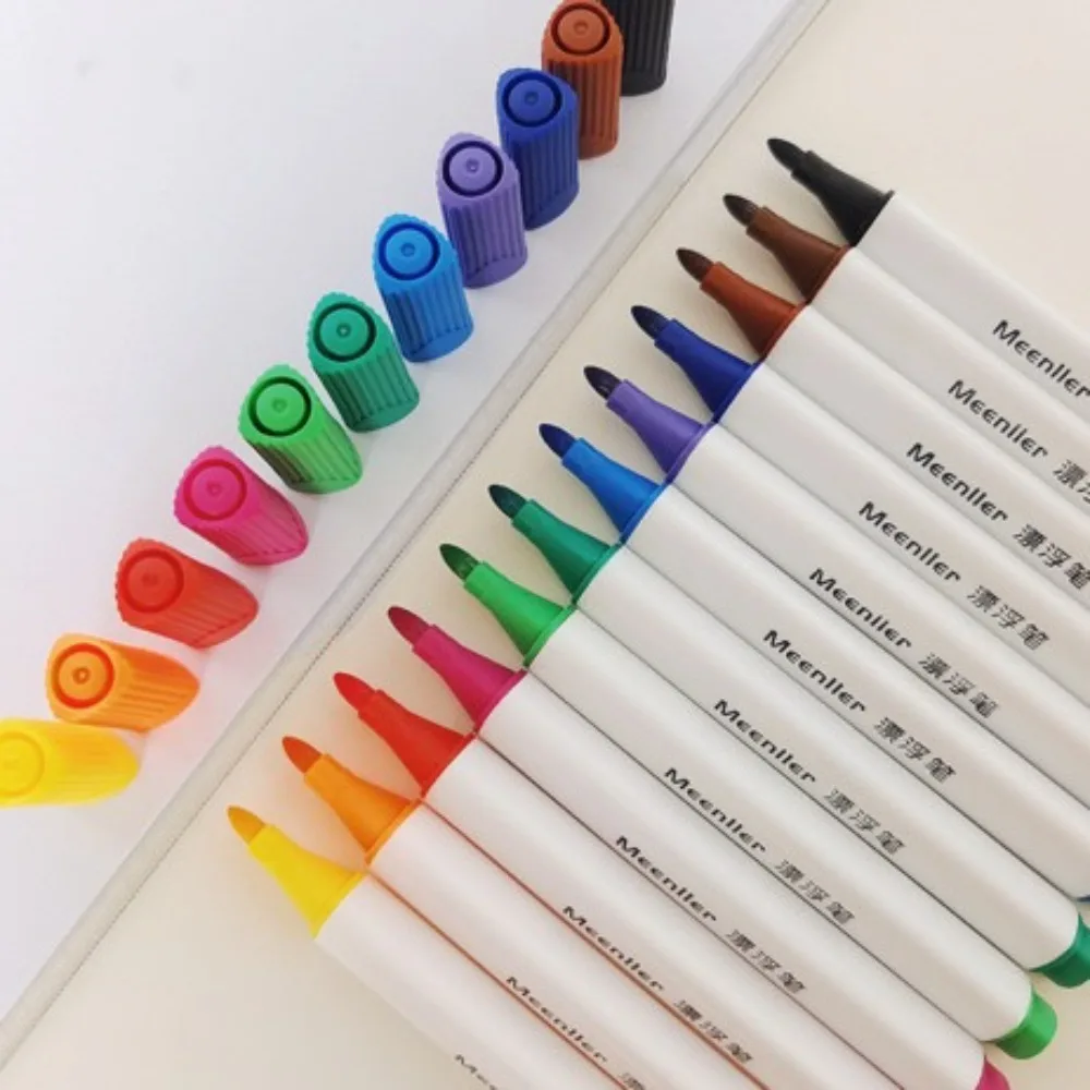 

12 Colors Magical Water Painting Pen Markers Watercolor Pen Colorful Mark Pen Stationery Montessori Doodle Water Pens School