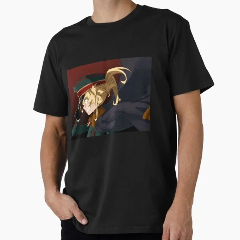 

Saga Of Tanya The Evil 0429 Tanya Degurechaff Anime Gift t shirt Youjo Senki Manga tee Short-sleeve Y2K Clothes All size Tops