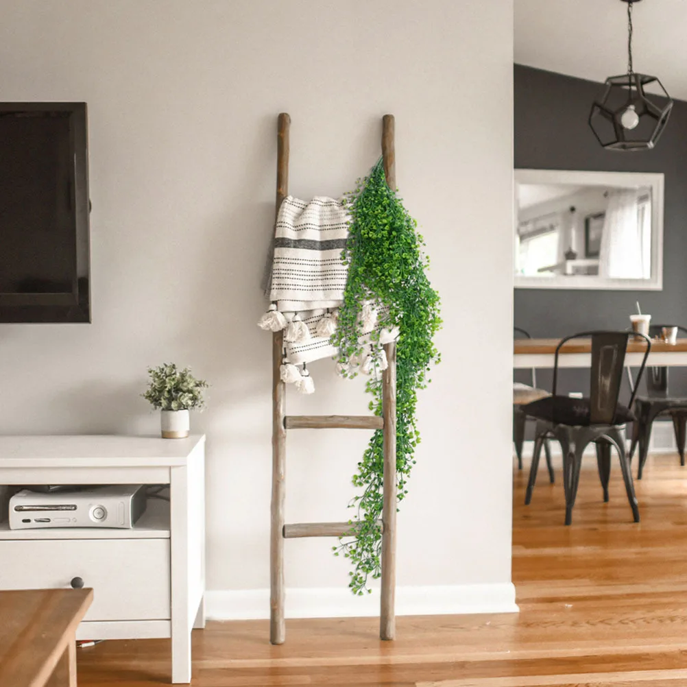 

2Pcs Artificial Hanging Plants Set Realistic Simulation Plastic Vines for Home Garden Decor Indoor Outdoor Space Brightener