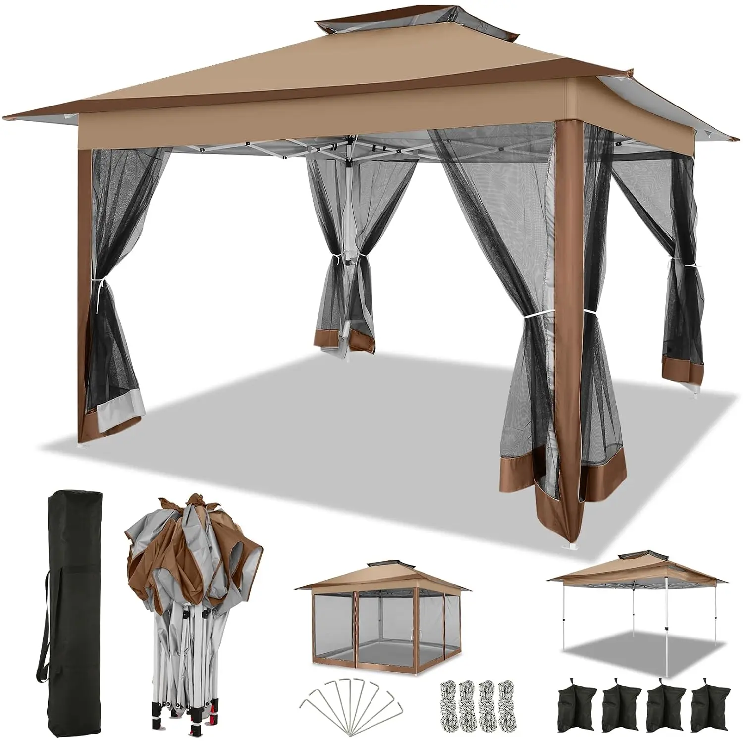 12x12 FT Pop up Gazebo on Clearance Canopy Tent, Carpas para Patio, Easy up Outdoor Canopy Tents with Portable, Customized