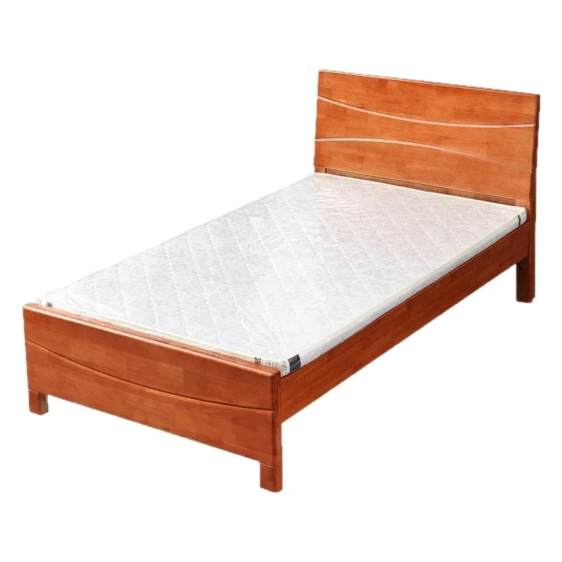 

Manufacturer wholesale modern simple solid wood removable single bed 1.2m master bedroom dormitory rental room hotel small bed