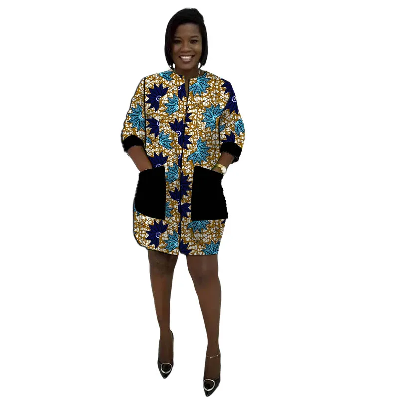 Colorful Print Original Design Women\'s Outfit 3/4 Sleeved Tailor Made Patchwork Dress Traditional African Clothing