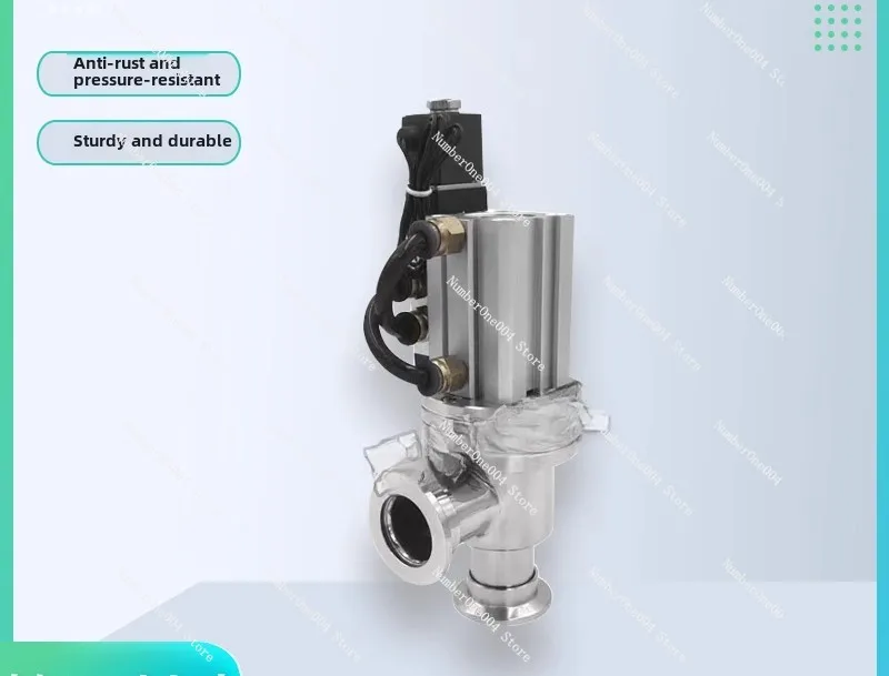مناسبة للصمام اليدوي للفراغ، صمام فلابر هوائي 304 صمام زاوية من الفولاذ المقاوم للصدأ GDQ-KF16 25 40 50 #3