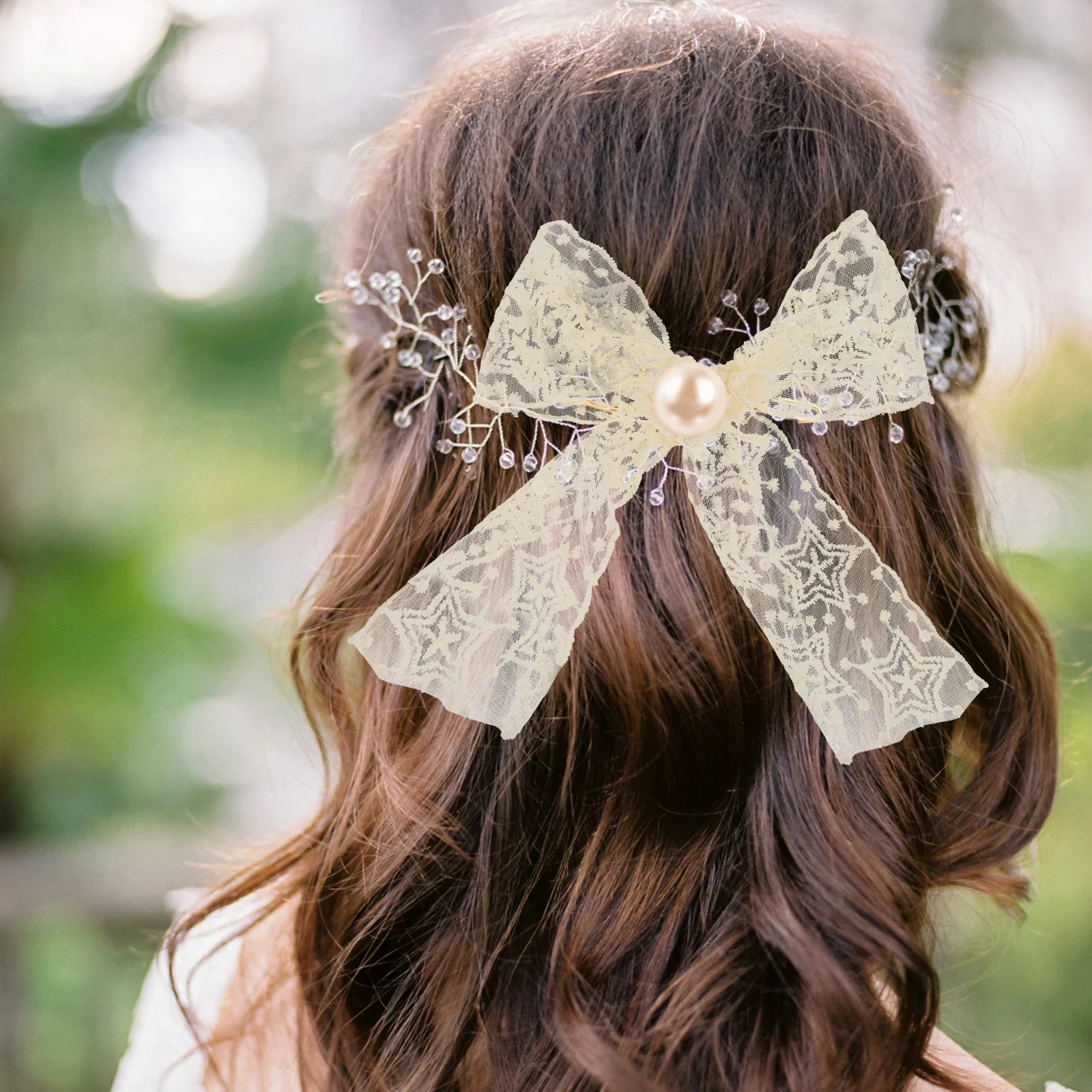 

1 Roll Butterfly Bow Hair Accessory DIY Lace Trim Embroidery Lace Ribbon Sewing Decorative Craft Fabric Trim for Craft Making