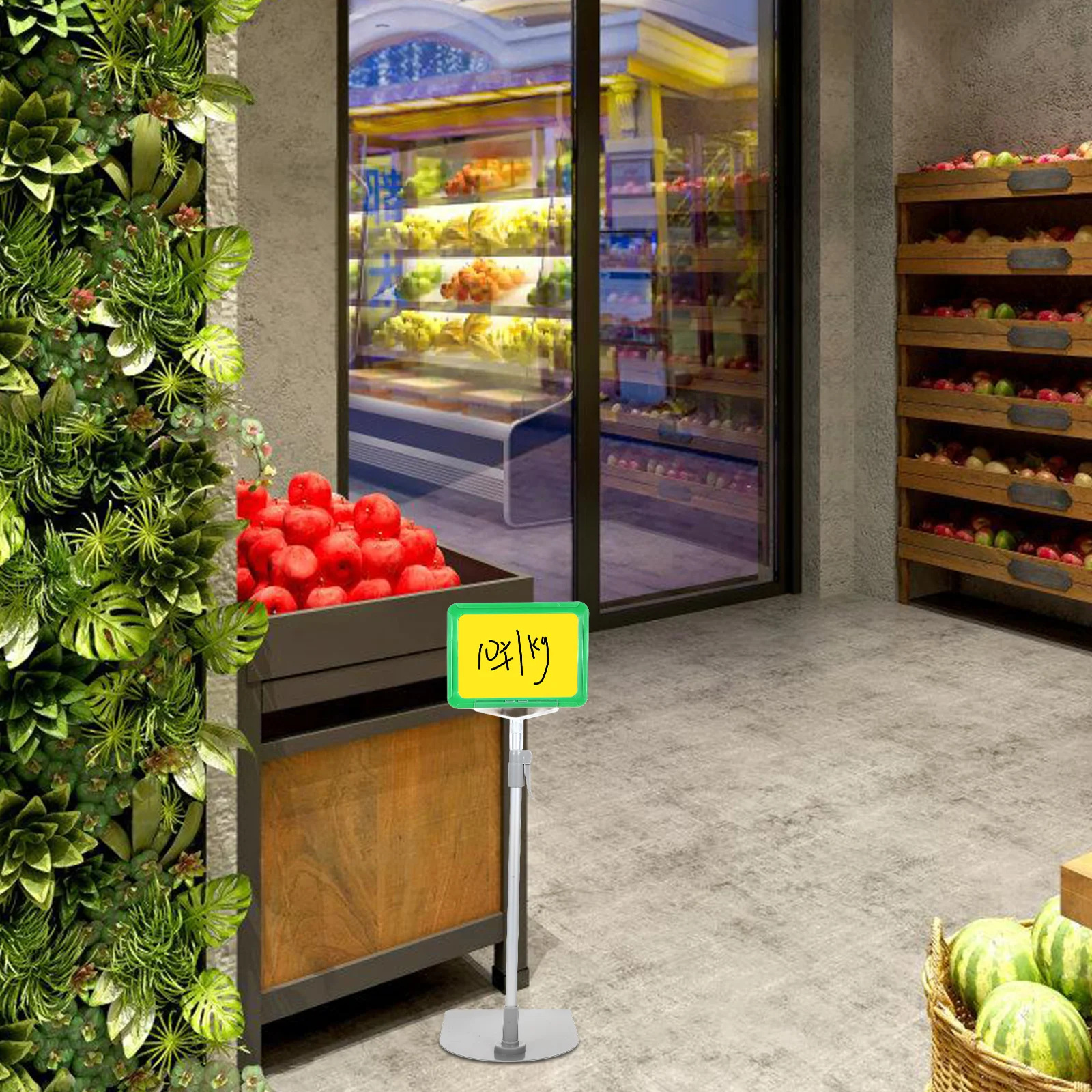 

1 Set Price Display A6 Supermarket Sign Stand Floor Using Retail Store Sale Signs Plastic Sign Holder Merchandise Tag Holder