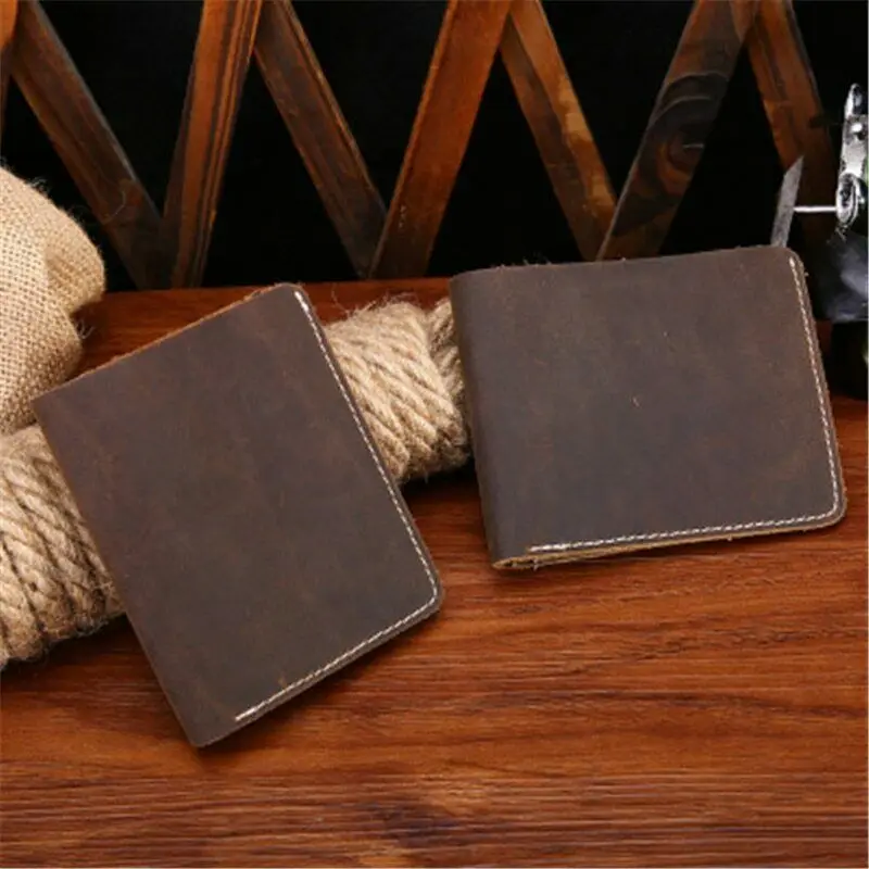 

Men's Wallet Leather Money Card Clamps Purse Cash Clip Billfold Male Pouch Bag Vintage Purse Card Wallet Men Women Card Holder