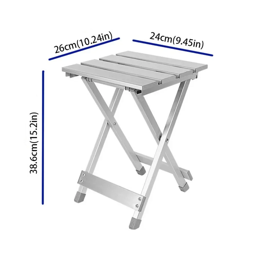 Aluminum Folding Chair Retractable Camping Chair Lightweight Portable Dual-purpose Folding Cross Stool Outdoor Beach Chair