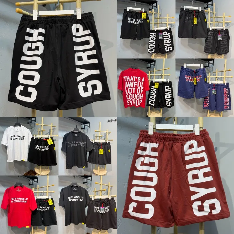 

2026 Men's Women's American Street Fashion Trend That's A Awful Lot of Cough Syrup Casual Shorts Print Shorts Stock