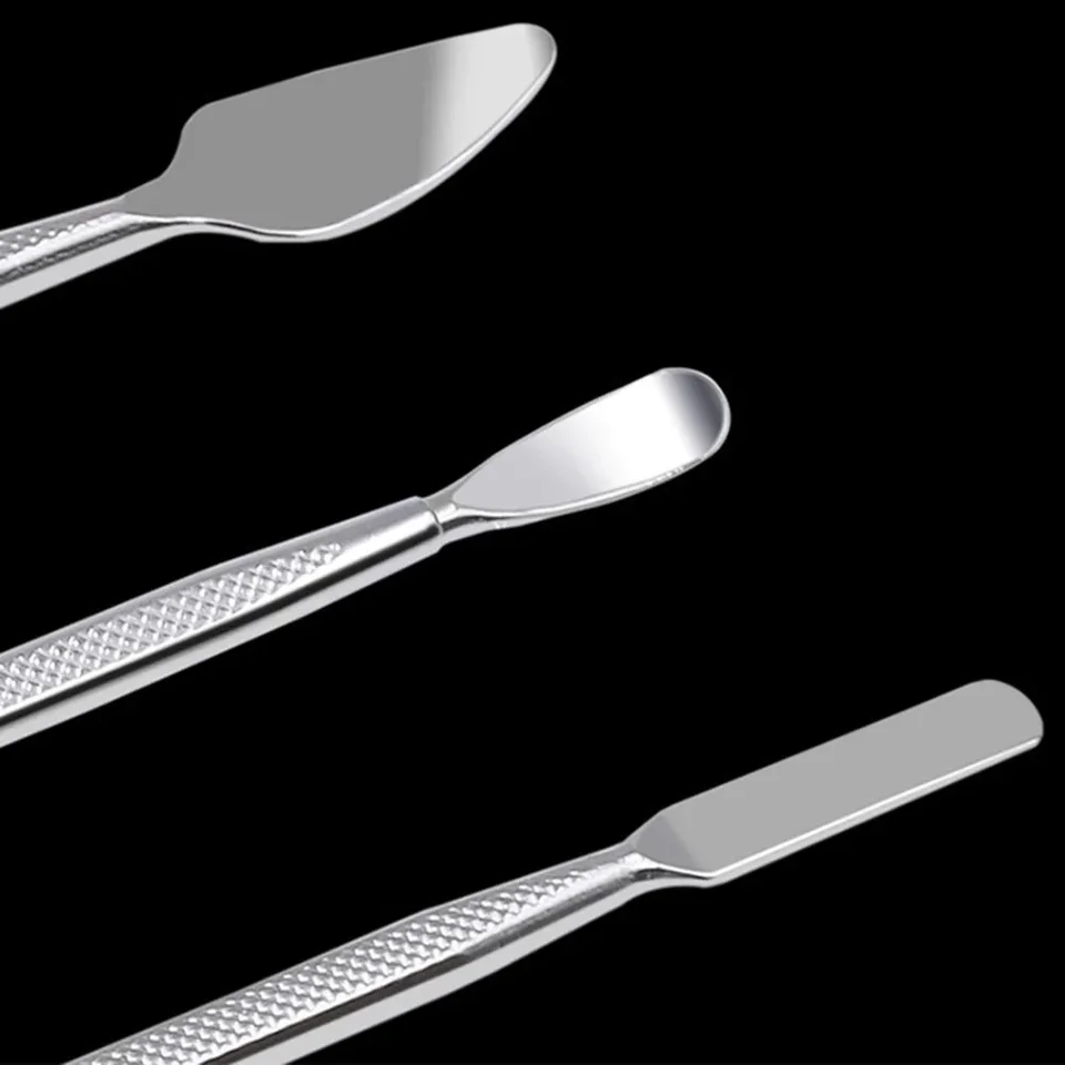 Kit de 3 piezas de herramientas manuales de apertura para reparación, espátula metálica para desmontar teléfonos inteligentes, tabletas y PC 5