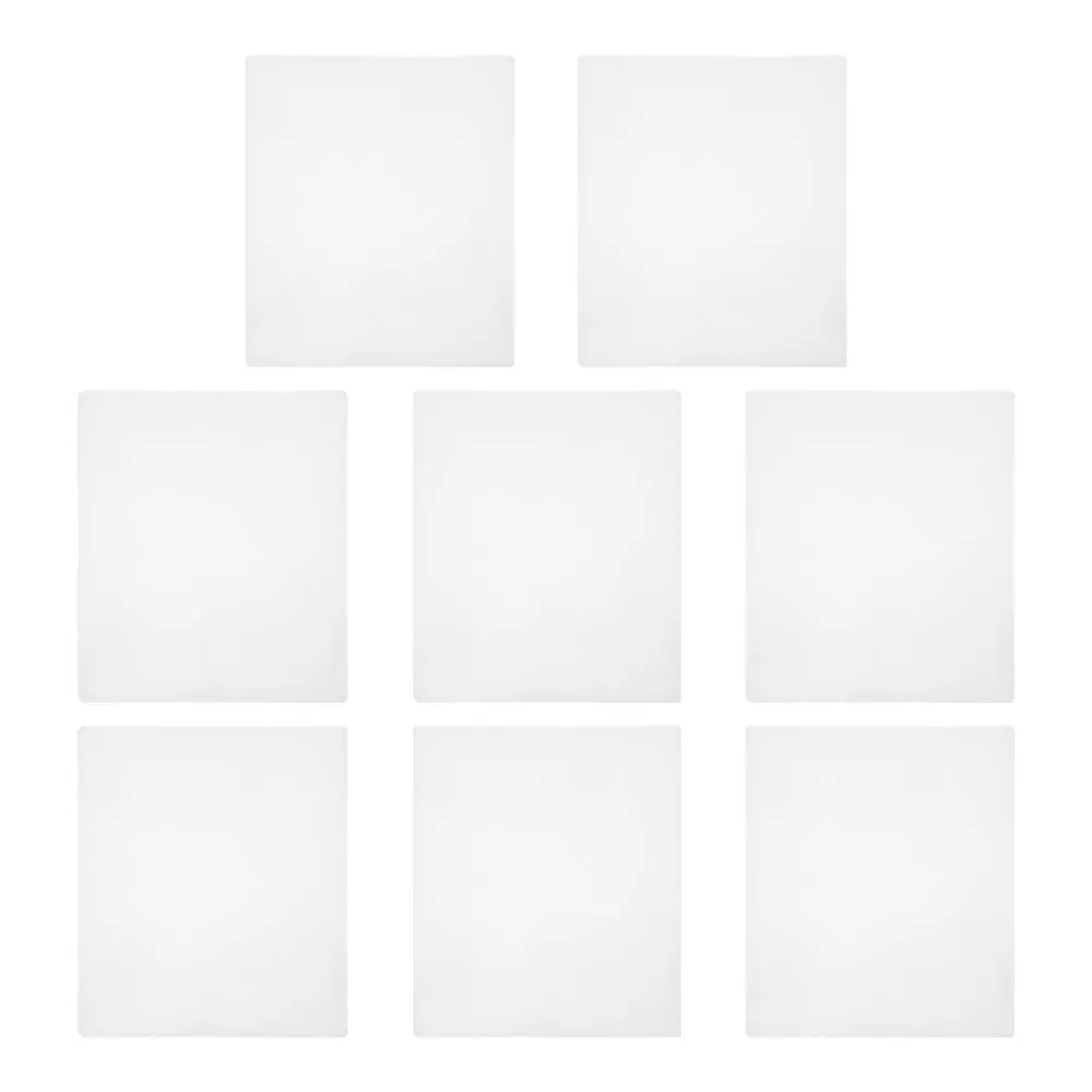 

8pcs Clear PVC Picture Sleeves Waterproof Hard Plastic Document Protectors 8.5x11 Inch Transparent Photo Page for Cards