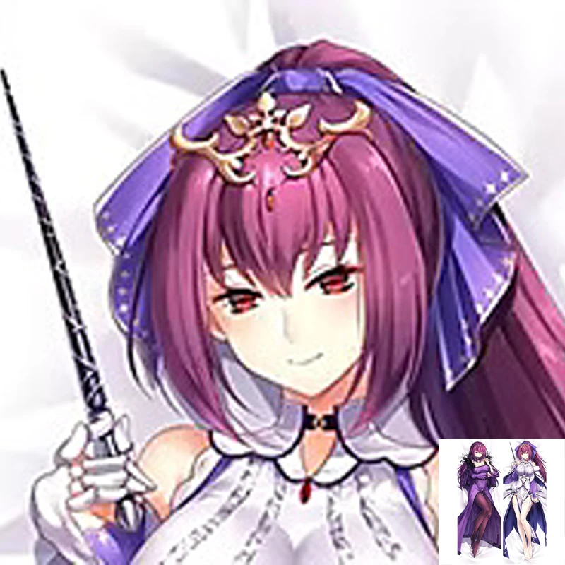 

Anime Dakimakura Pillow Case Fate Sexy and Busty Scathach Skadi Double-Sided Halloween Decoration