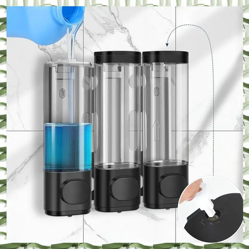 Professionelles Werkzeug, 3-in-1-Raum-Wandmontage, Badezimmer-Duschpumpenspender und Organizer – kann für Shampoo und Klimaanlage verwendet werden