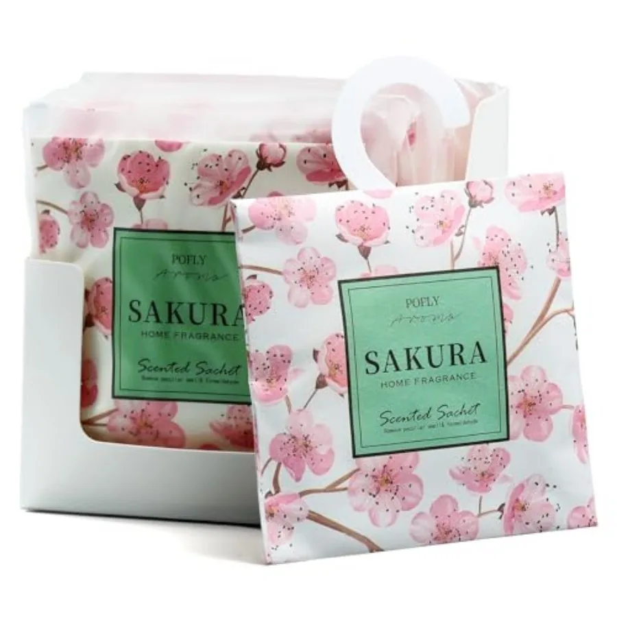 

12 Pack Scented Sachets, Long-Lasting Fresh Scent, Air Freshener for Closet and Drawers, Hanging Deodorizer for Home