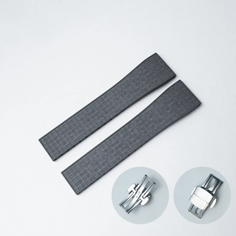 حزام ساعة فسيفساء من 19 إلى 23 ملم لحزام بديل رولكس/أوميغا/كارتييه مع مشبك من الفولاذ المقاوم للصدأ 316L