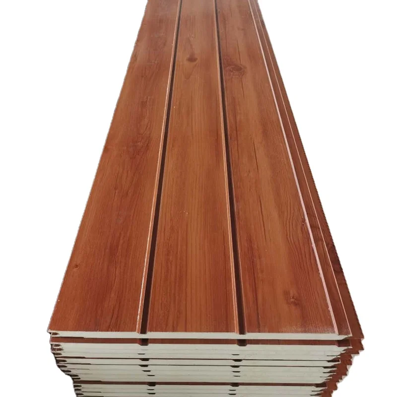 Cosult before placing an order Eterior Wall Wood Acoustic Metal Siding Decorative Polyurethane Foam Sandwich